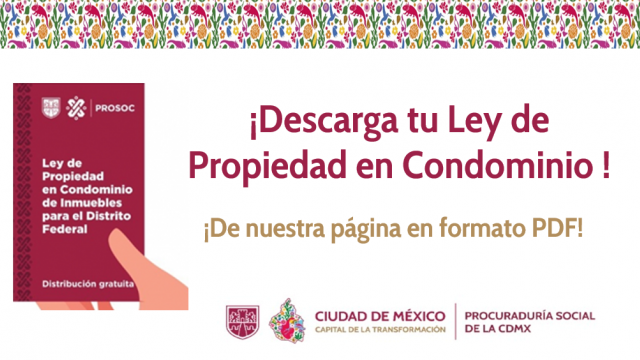 LEY DE PROPIEDAD EN CONDOMINIO DE INMUEBLES PARA LA CDMX